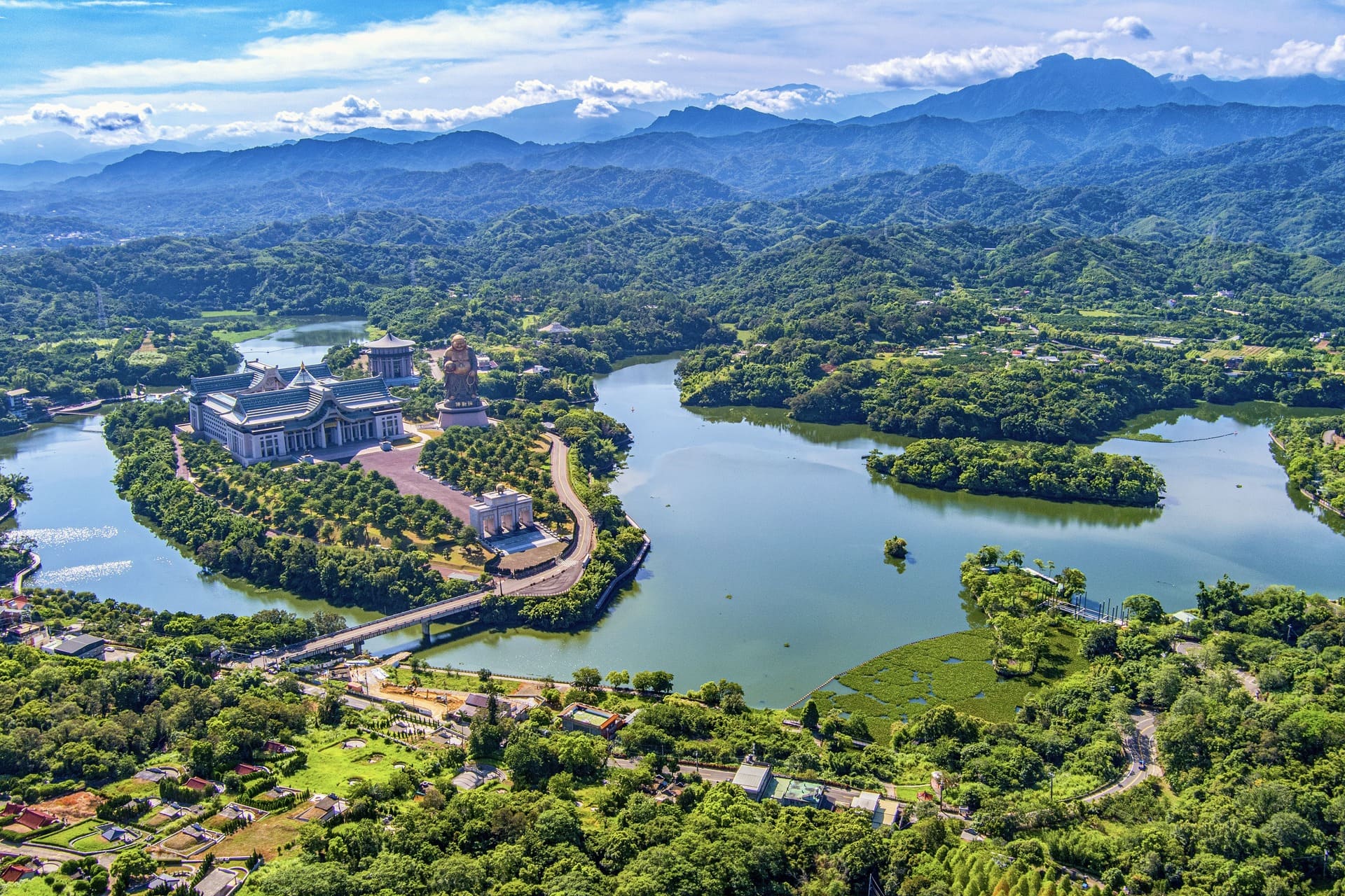 關山圳沉砂池全景