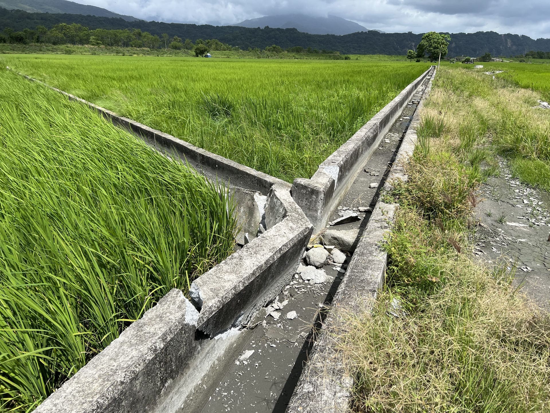 農田灌溉排水渠道損壞情形（花蓮）