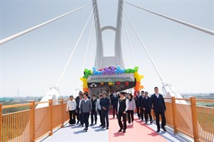 President Lai inspects the project.