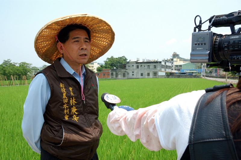 媒體採訪南投會抗旱措施