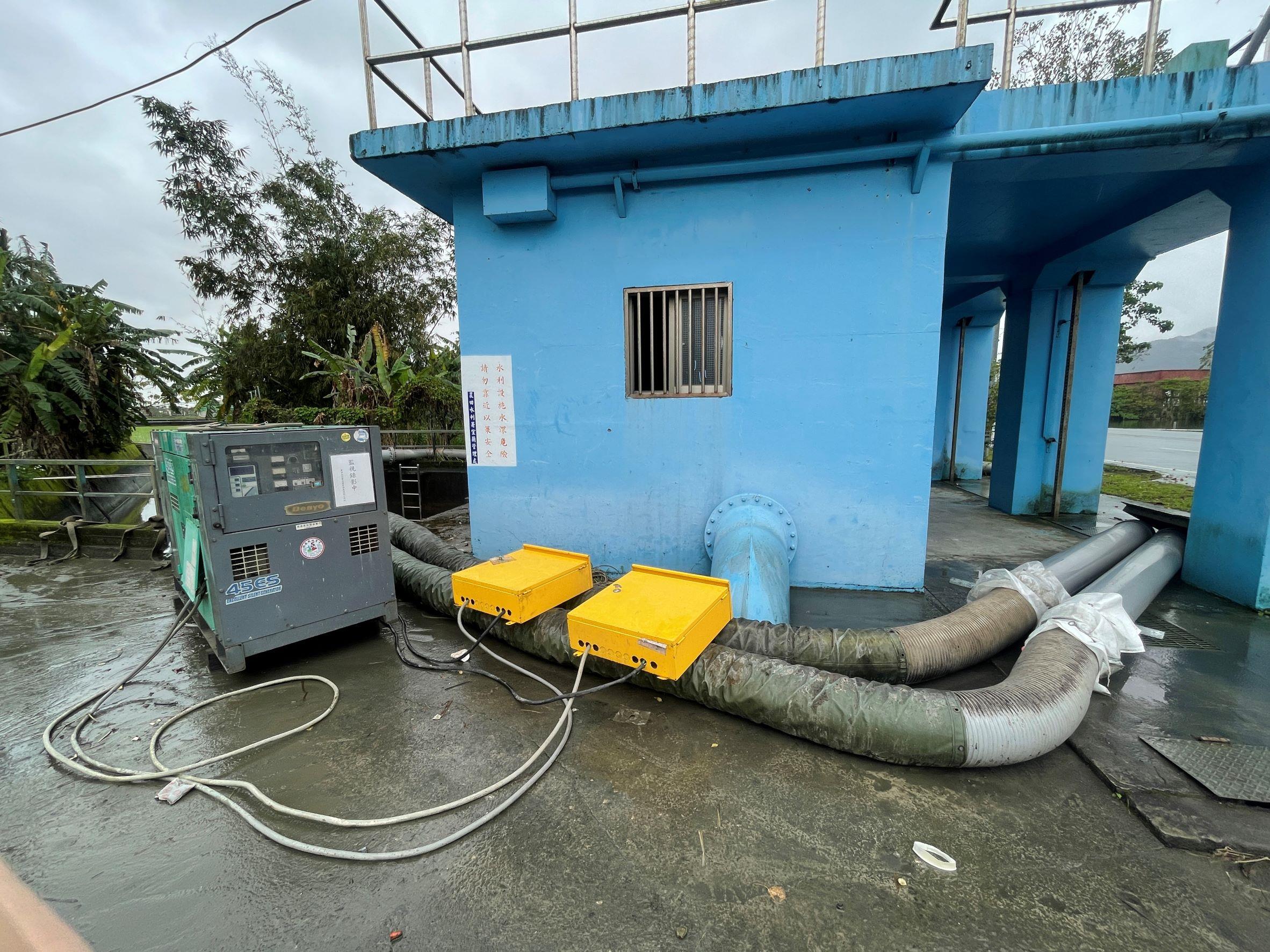 設置移動式抽水機