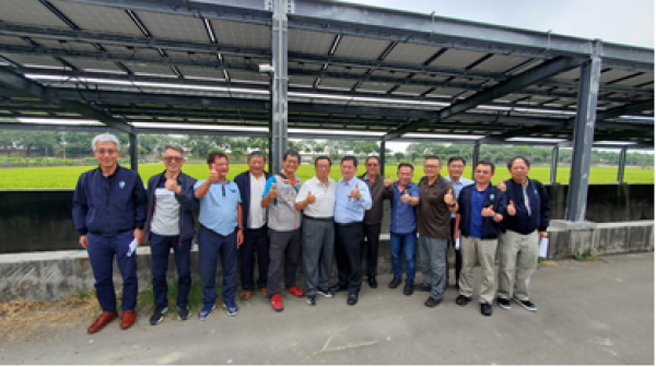 桃園管理處參訪本處圳路型太陽能光電系統
