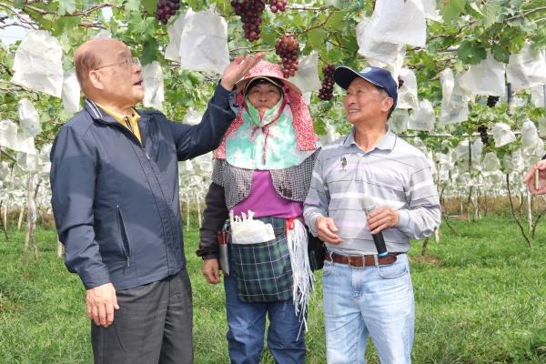 行政院蘇貞昌院長視察草屯鎮平林地區擴大灌溉服務政策