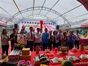 圖1-苗栗縣苑裡鎮石鎮農地重劃開工動鏟