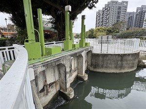 圖1.本署臺中處葫蘆墩圳取水門現地查核
