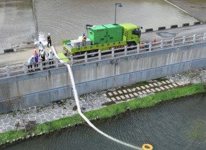 圖1、進行多元水源補注灌溉