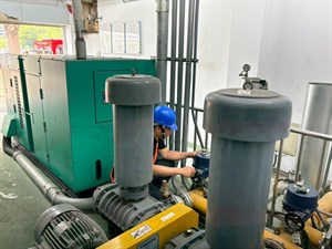 圖4、橡皮壩壓力異常，啟動橡皮壩檢測演練