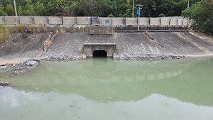 萬榮圳入水口通水情形