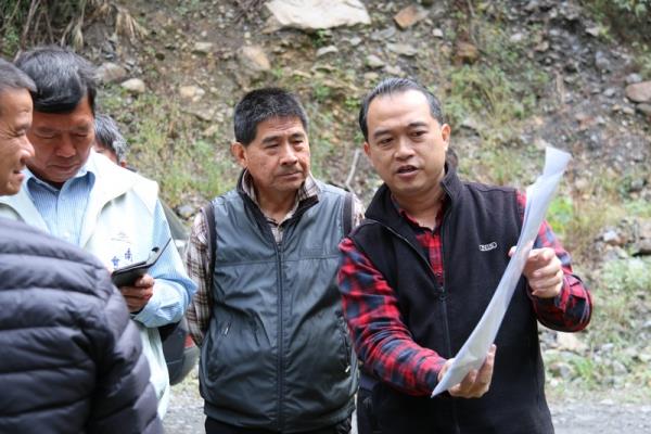 會務委員視察能高大圳九仙溪段復建工程