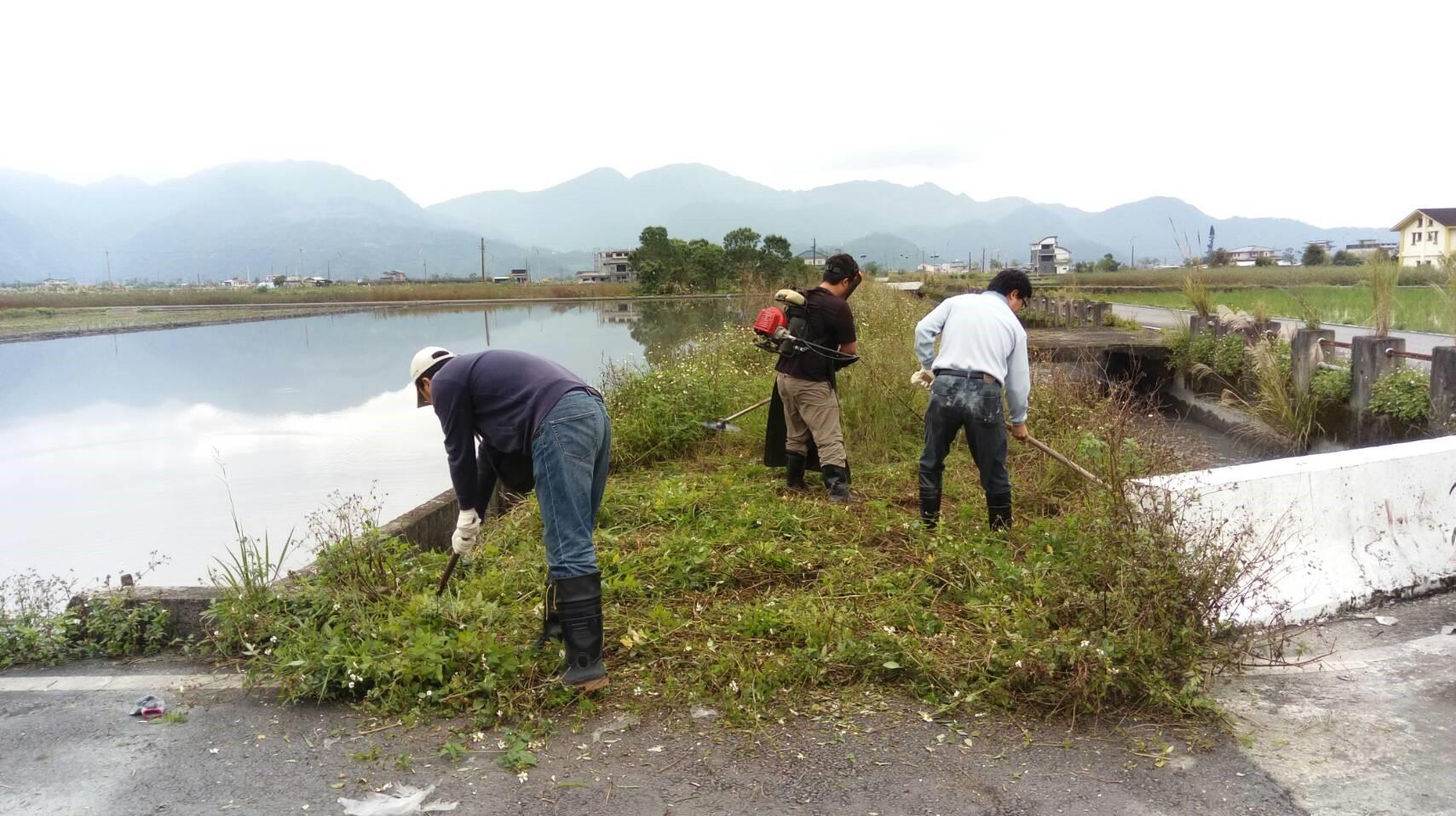 人工圳路除草活動