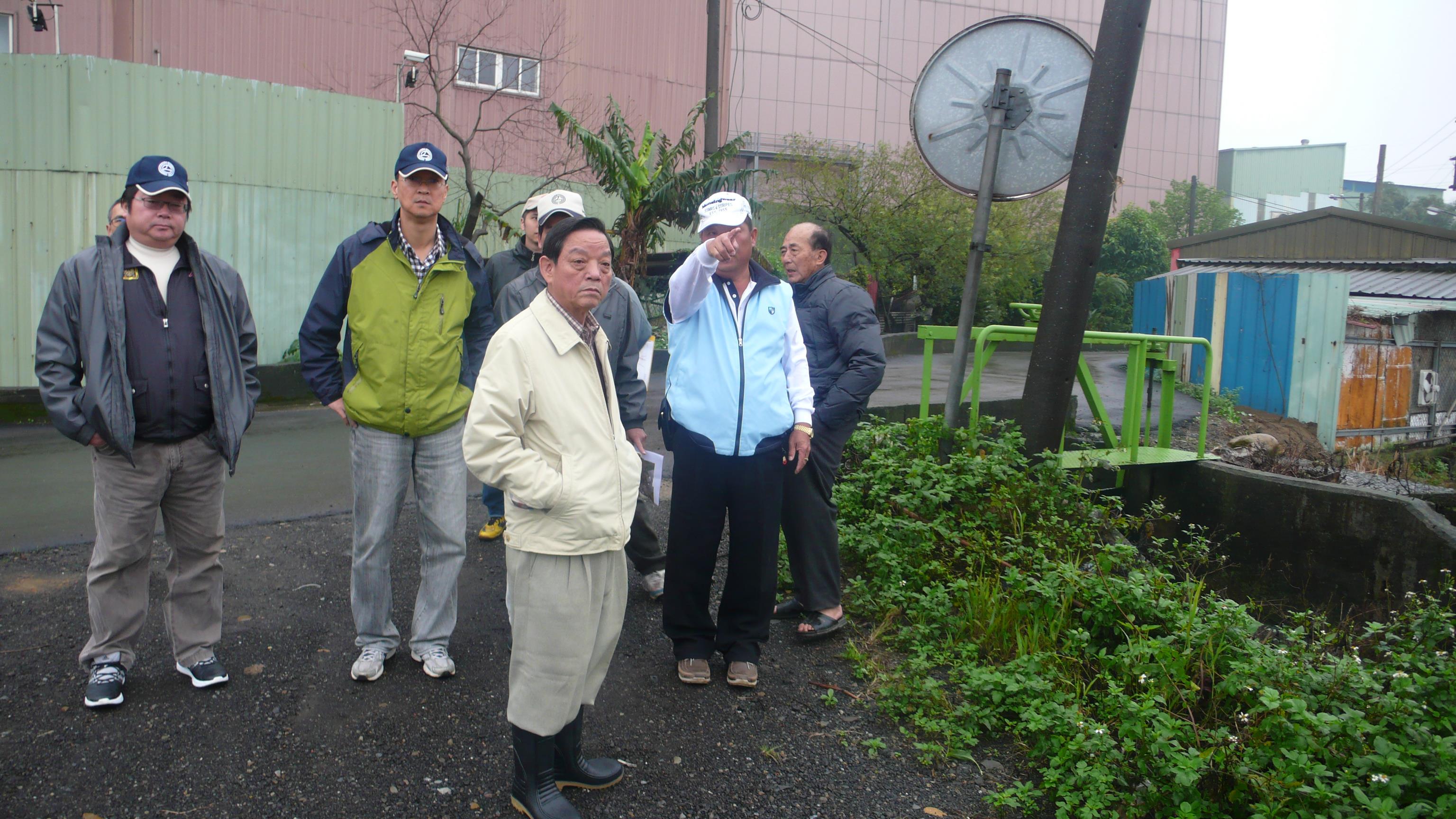會長視察宵裡分渠