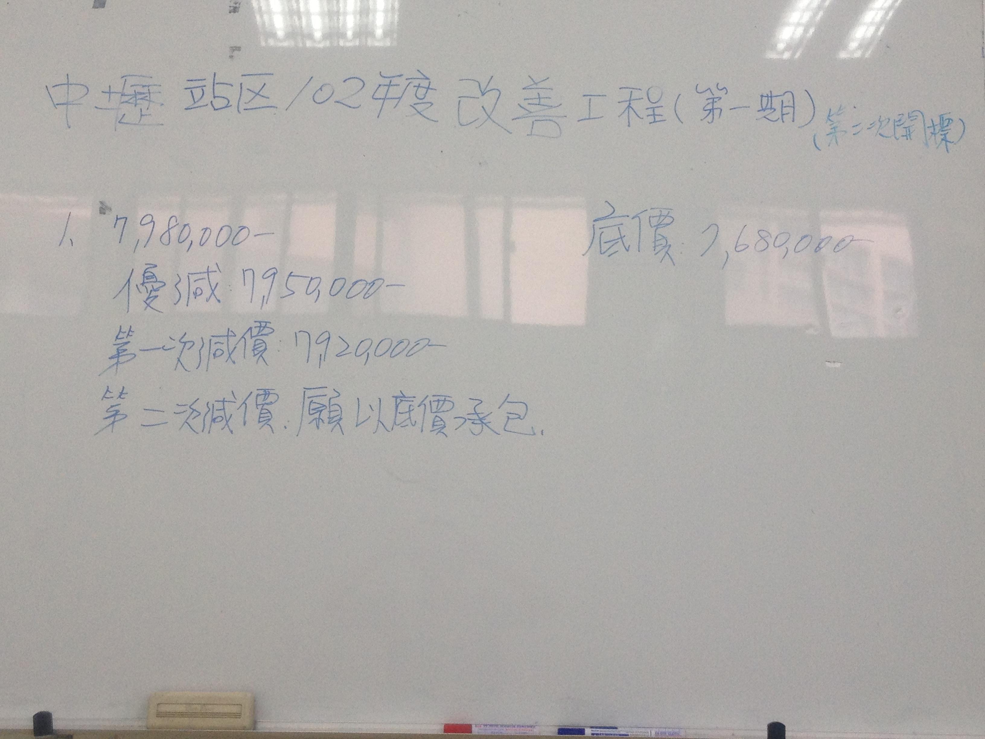 改善工程公開招標作業