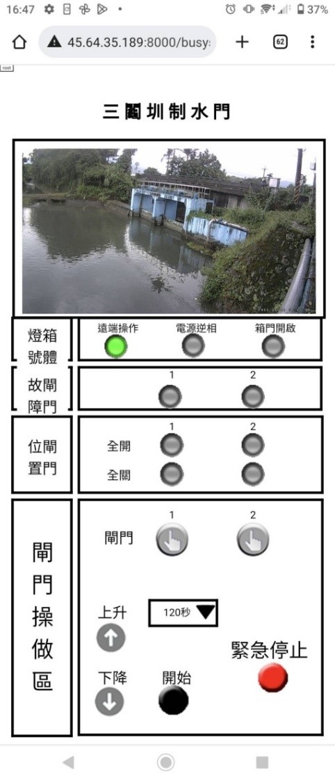 三鬮圳制水門簡易閘控系統